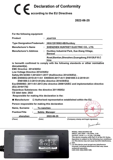 EU Declaration of Conformity, page 3 of 4